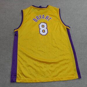 Vintage Kobe Bryant Lakers Jersey XL Yellow Youth Champion Mens Small Womens M
